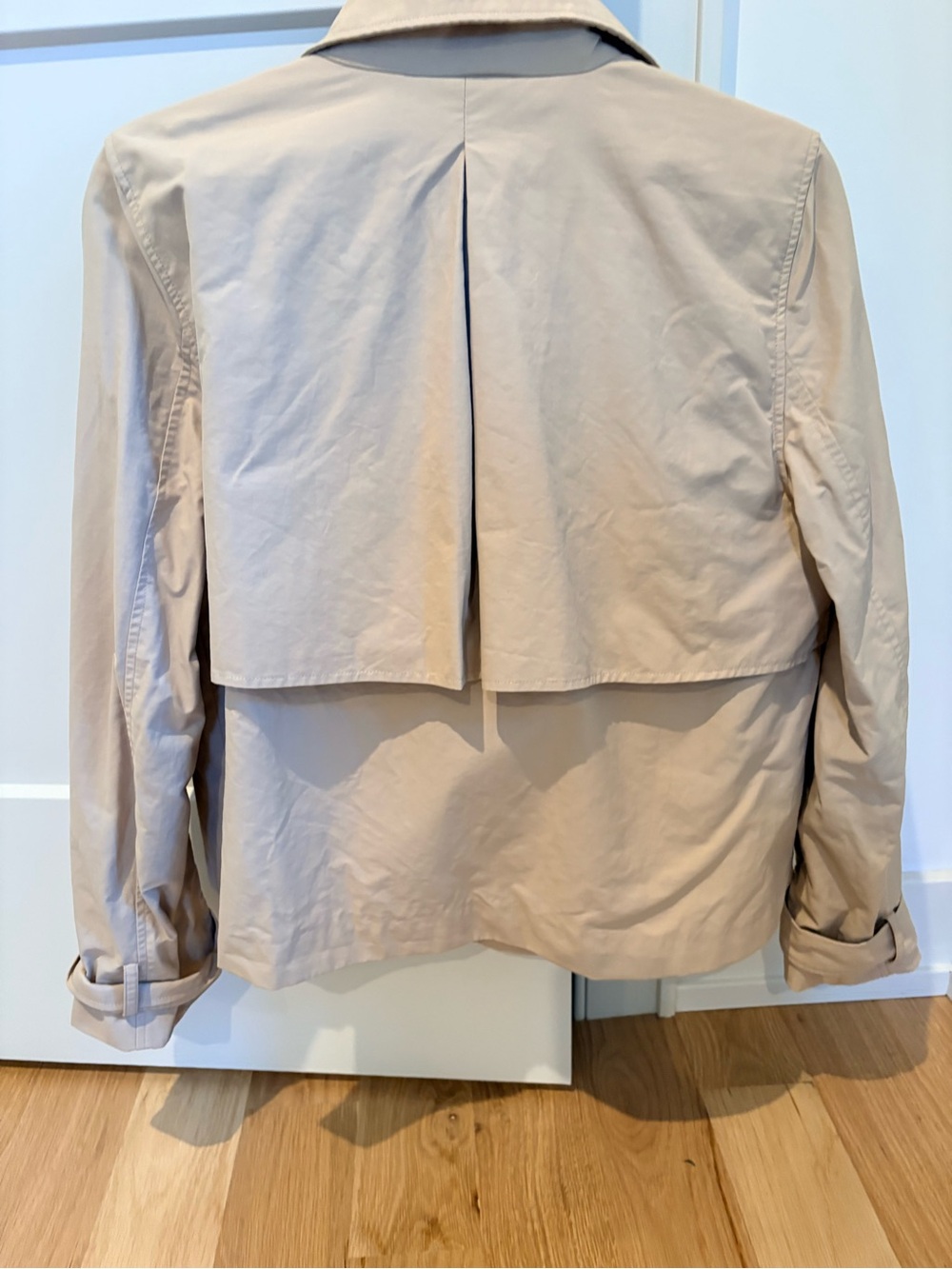 The Drop Mara cropped trench coat jacket M Medium women's - Picture 4 of 4